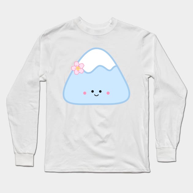 Mountain (sakura cherry blossom) | by queenie's cards Long Sleeve T-Shirt by queenie's cards
